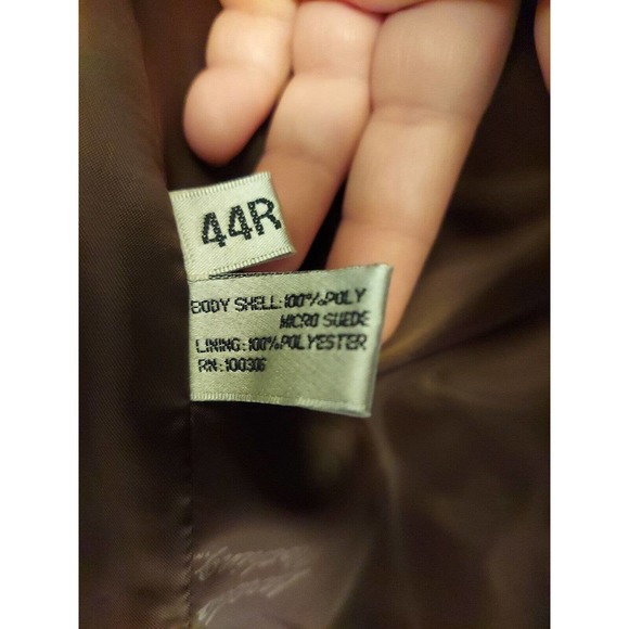 Laredo Clothing Ivory Stripe Western Sport Coat Blazer Micro Suede Yoke XL 44R - Picture 5 of 8